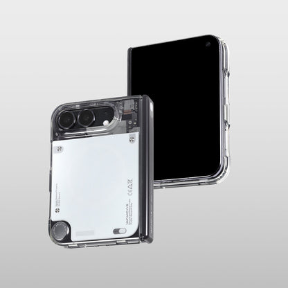 Gloss see-through case on a partially opened iPhone Duo