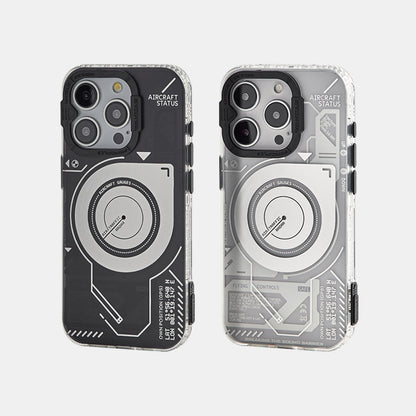 Black Semi-Transparent and White Transparent aircraft status cases side by side