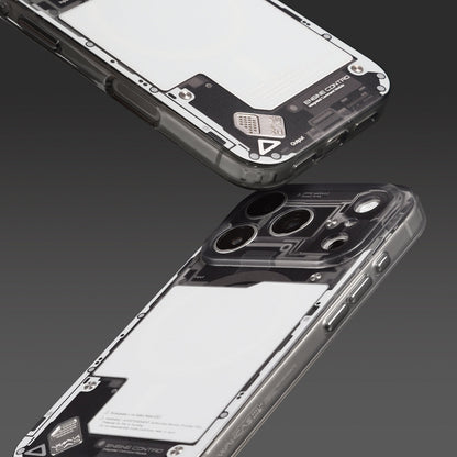 Close-up of the case corner and metal badge
