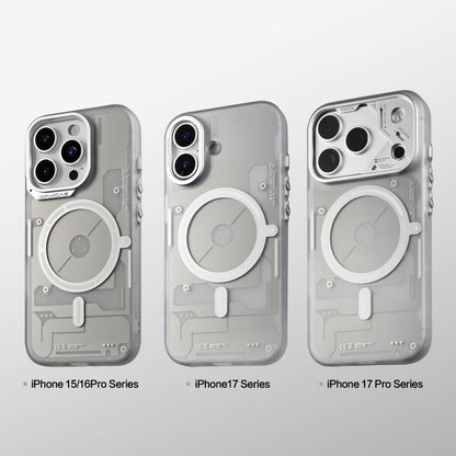 Frosted gray cases for iPhone 15/16 Pro, iPhone 17 and iPhone 17 Pro series
