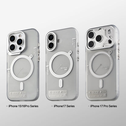 Light gray frosted cases for iPhone 15/16 Pro, iPhone 17 and iPhone 17 Pro series
