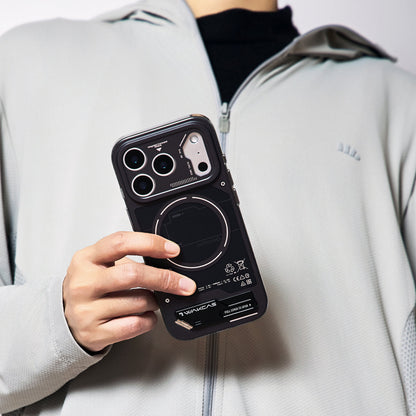 Person holding the black battery module case