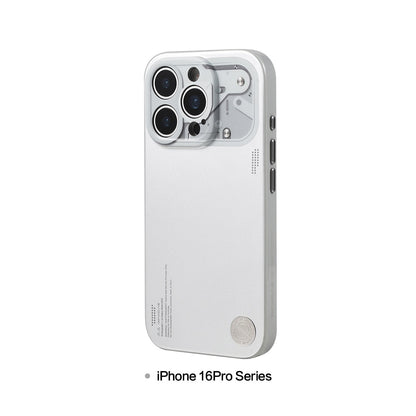 Chrome silver case on an iPhone 16 Pro series model