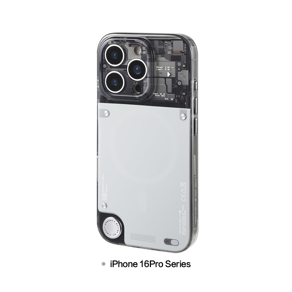 See-through gloss MagSafe case for iPhone 16 Pro series