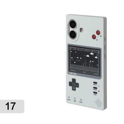 Retro game console case for iPhone 17, rear view