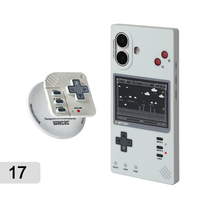 Retro game console case for iPhone 17 with magnetic stand