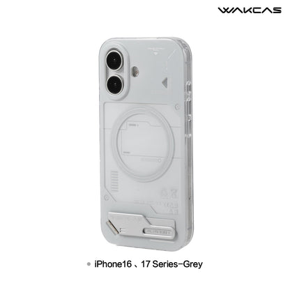 Grey battery module case for iPhone 16 / 17 series