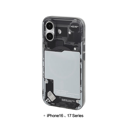 Black see-through case for iPhone 16 / 17 series