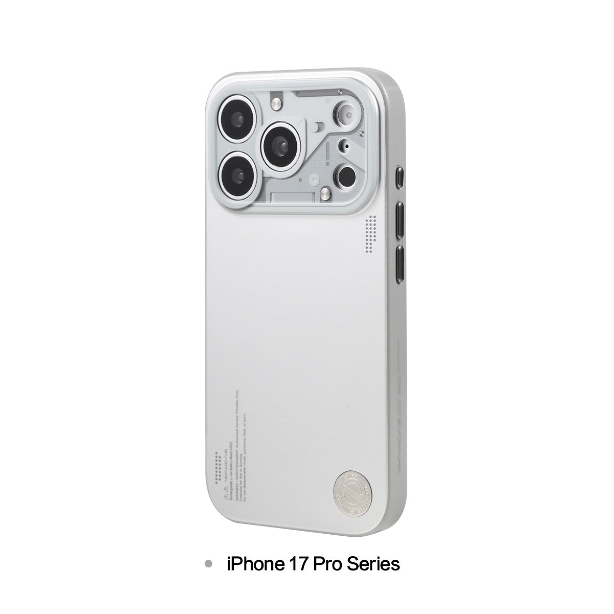 Chrome silver case on an iPhone 17 Pro series model