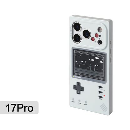 Retro game console case for iPhone 17 Pro, rear view