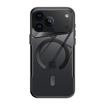 Black clear MagSafe iPhone case with black edge frame