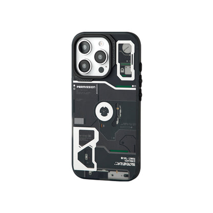 iPhone 16 Pro Max retro player case in frosted black, back view