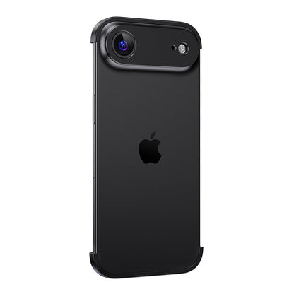 Black aluminum bumper on a single-camera iPhone 17 Air