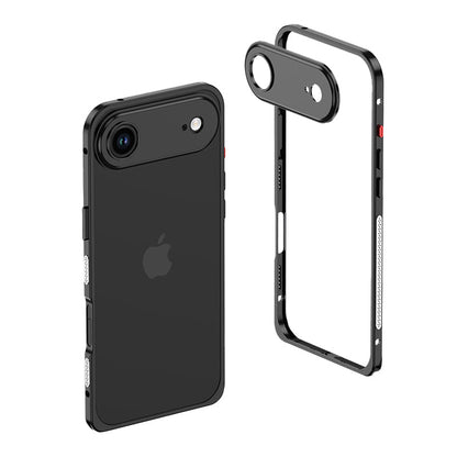 Black metal bumper on a single-camera iPhone 17 Air