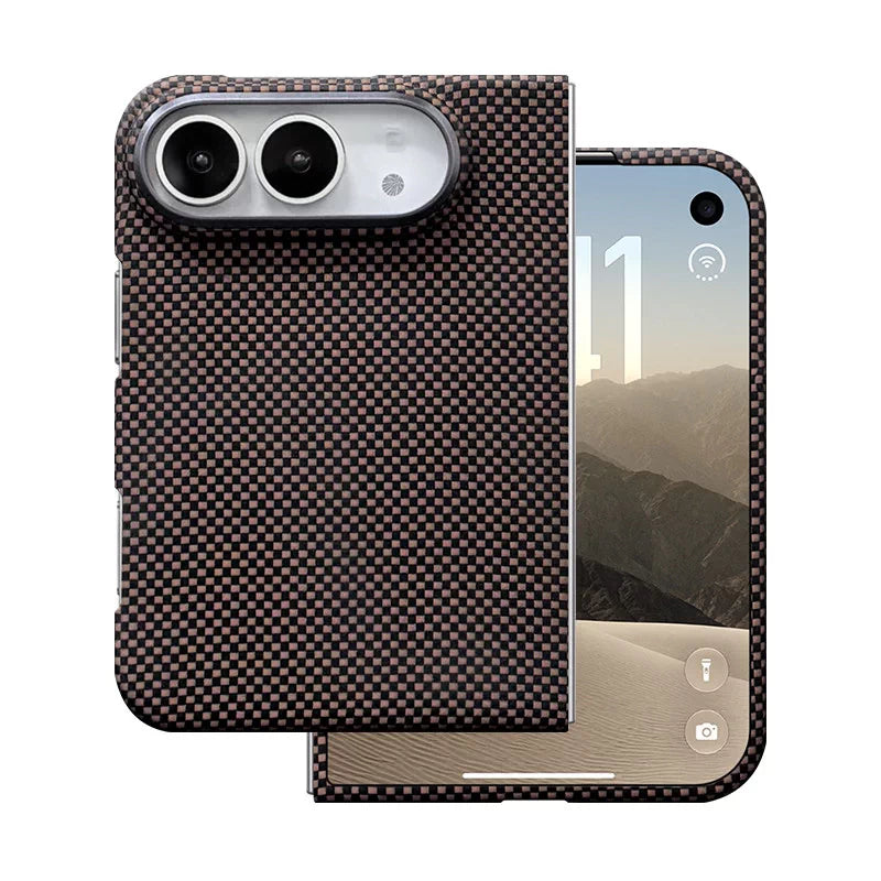 Bronze woven aramid fiber case for iPhone Duo