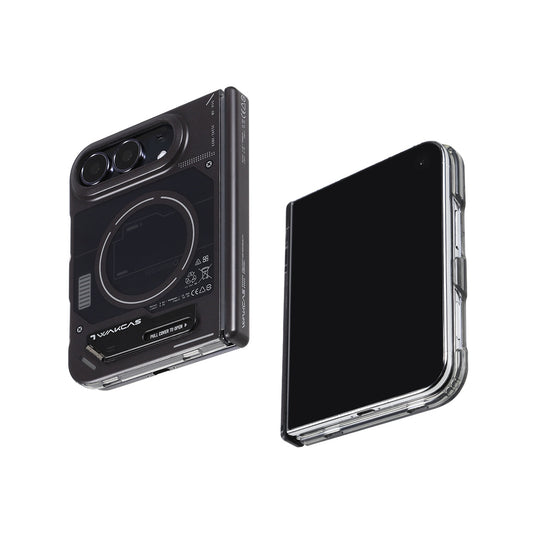 Battery Black energy module MagSafe case for iPhone Duo beside the phone screen