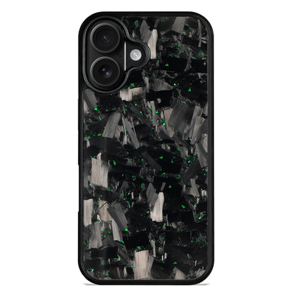 Forged carbon fiber iPhone case for a dual-camera model