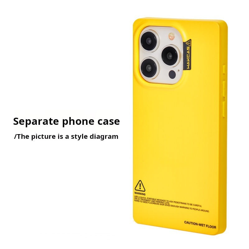 Yellow square case shown alone, case-only option