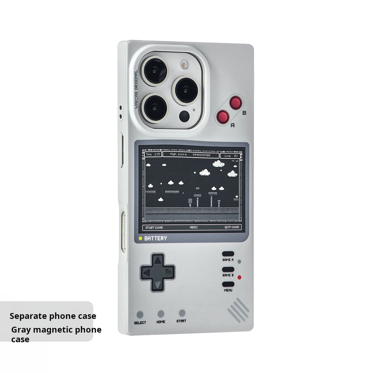 Retro game console case, case-only option