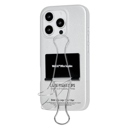 Binder clip case with the clip handles extended
